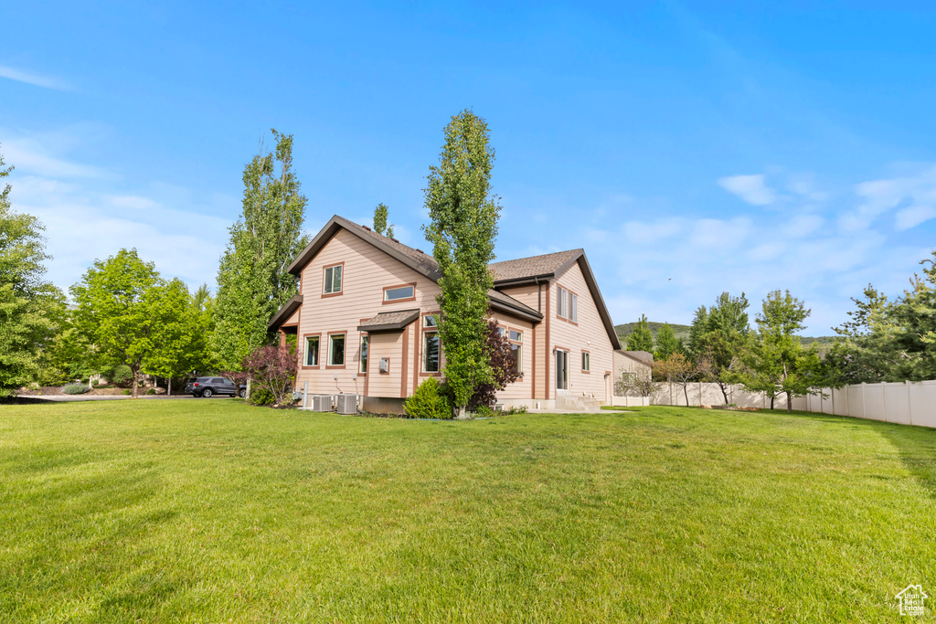 View of rear view of property