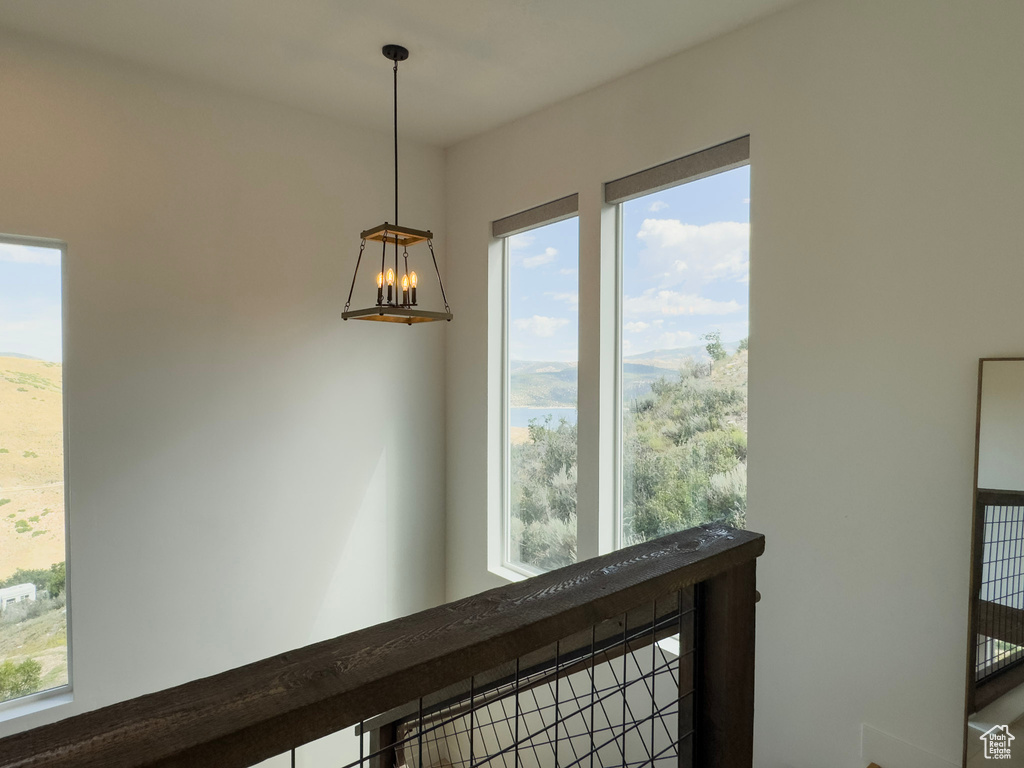 Details with a notable chandelier