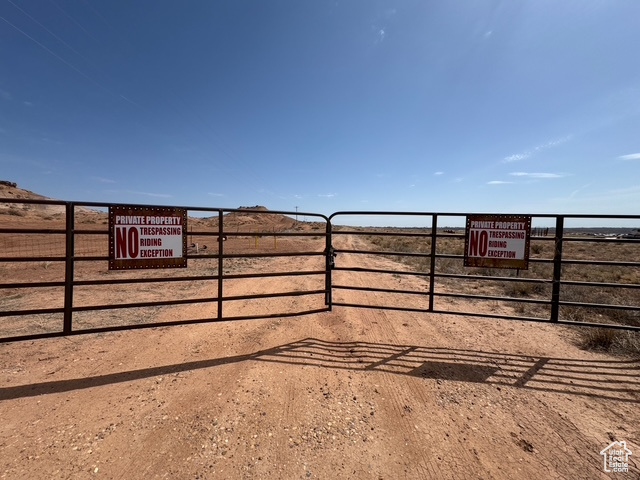 View of gate with fence