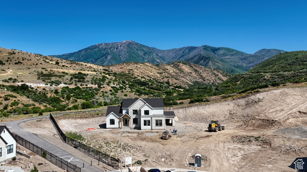 View of mountain background