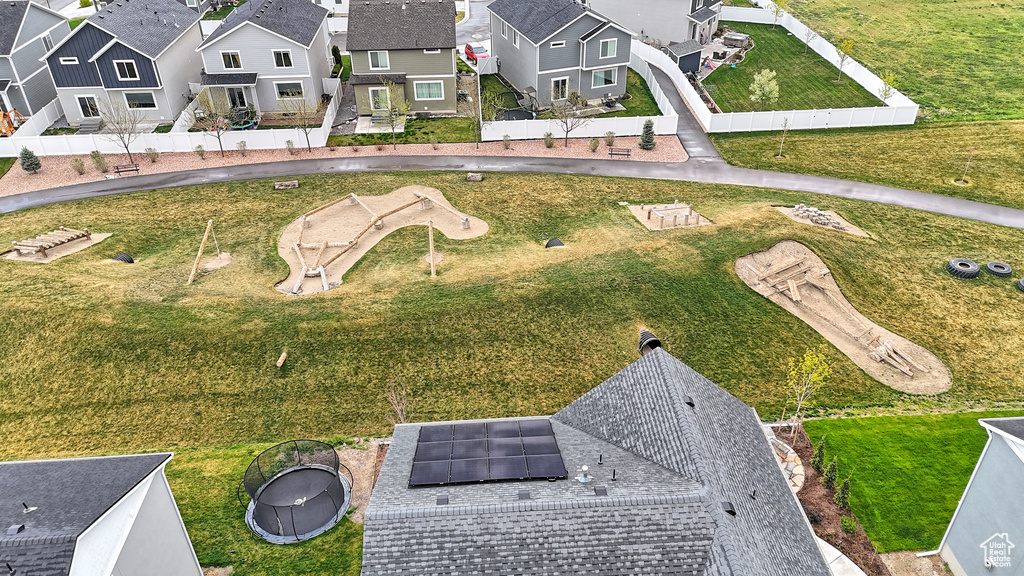 Drone / aerial view featuring a residential view