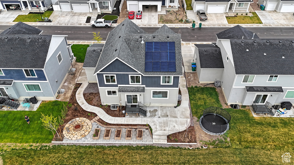 Aerial view featuring a residential view