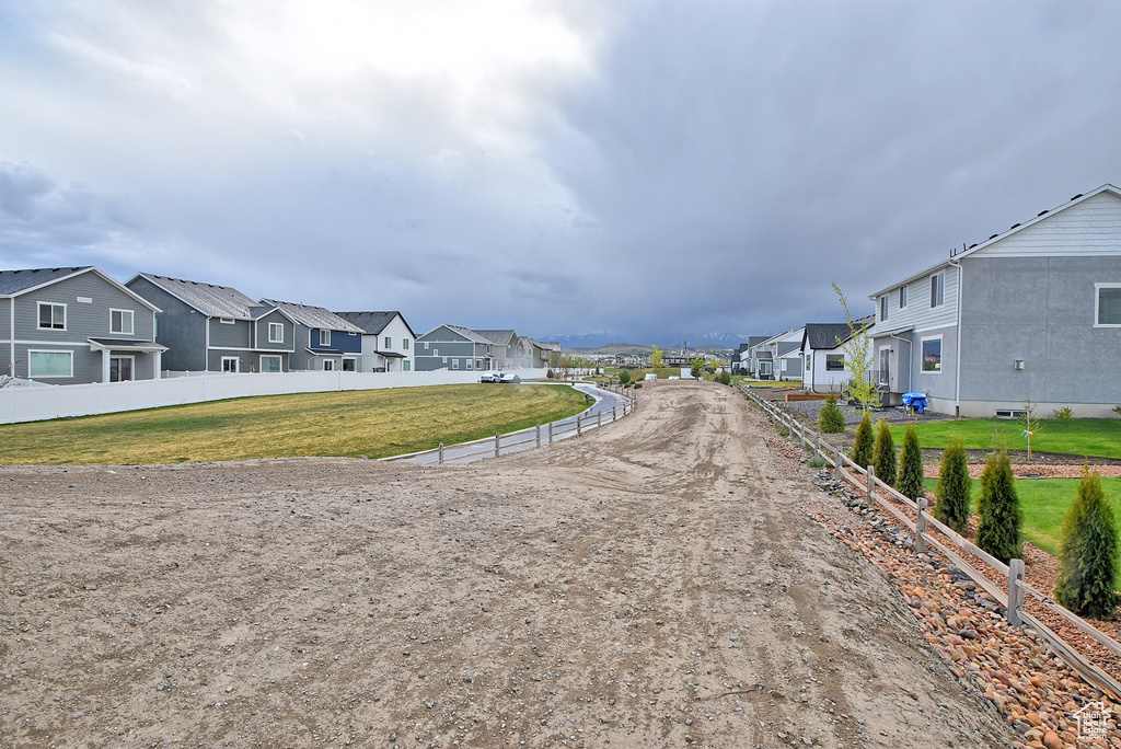 View of road with a residential view