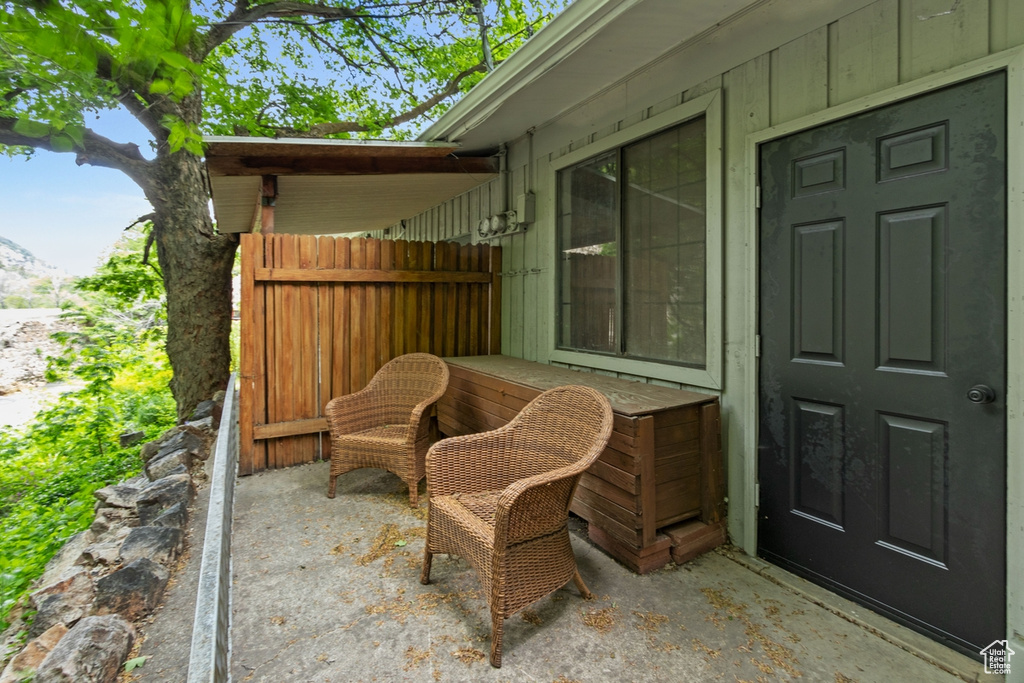 View of patio
