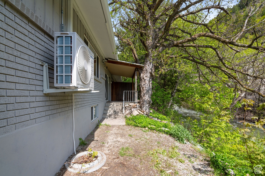 View of yard with ac unit