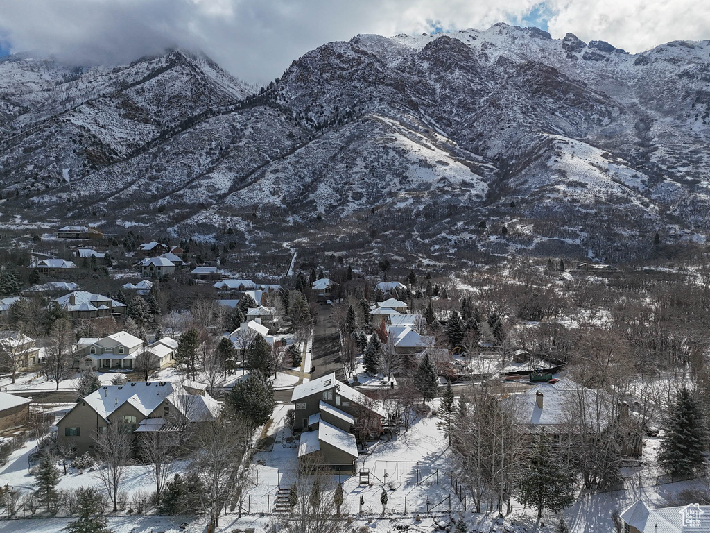 Mountain view featuring a residential view