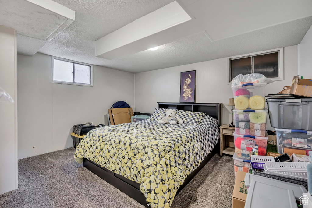 Bedroom featuring carpet flooring