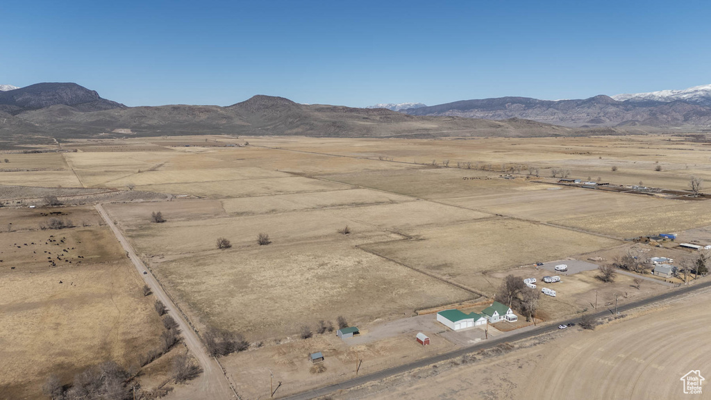 View of mountain feature featuring a rural view