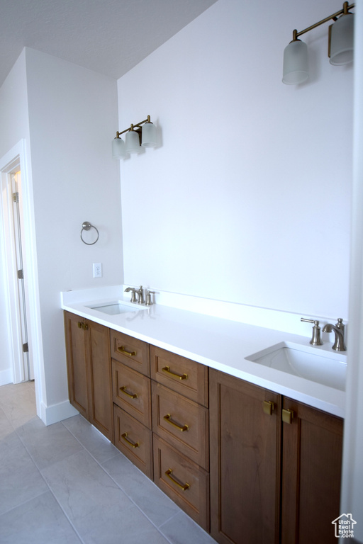 Bathroom with double vanity