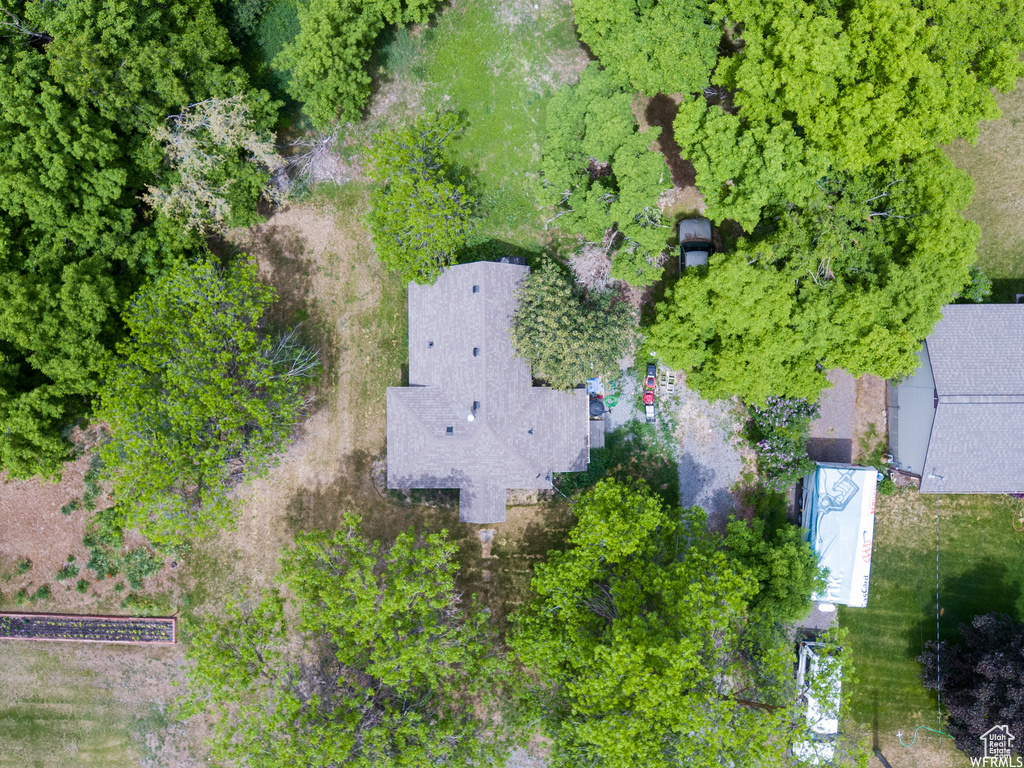 Birds eye view of property