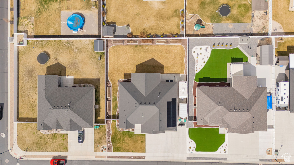 Drone / aerial view with a residential view