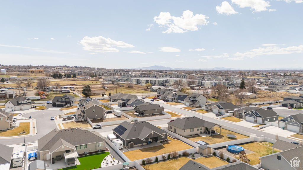 Drone / aerial view with a residential view