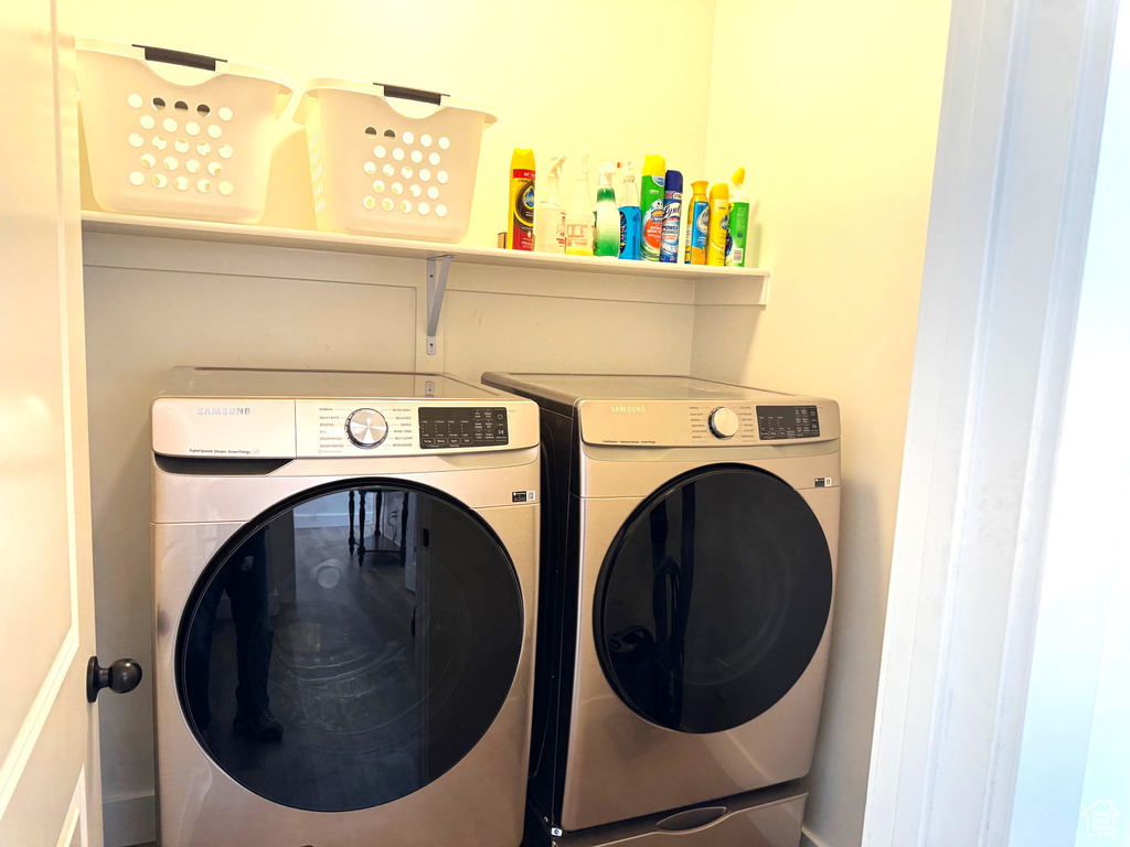 Laundry room featuring laundry area and washer and dryer