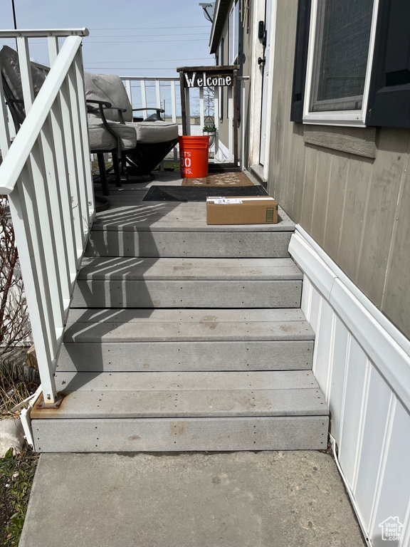 View of stairway