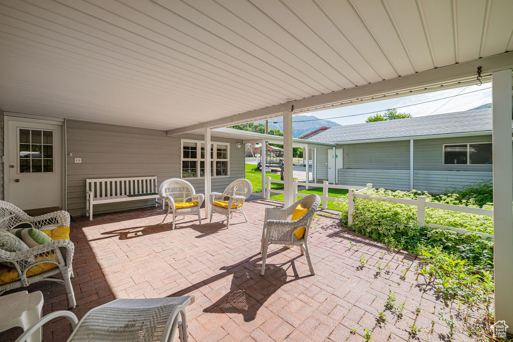 View of patio