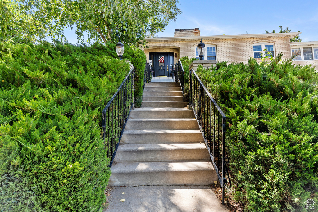 View of stairway