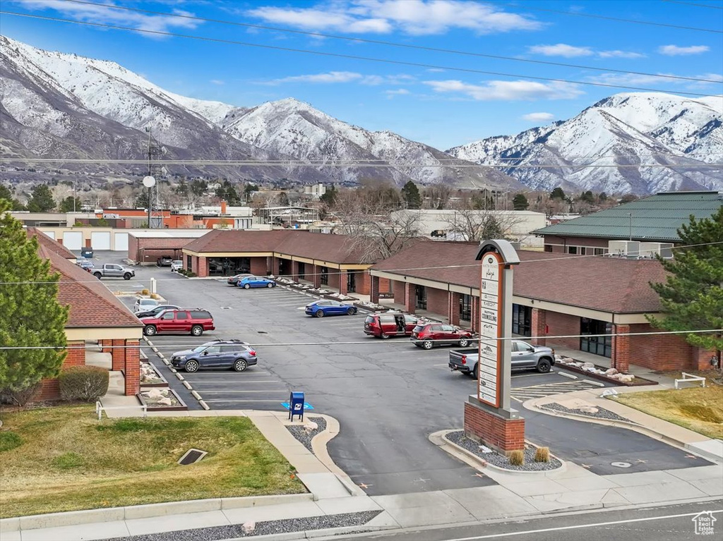 Mountain view with a residential view