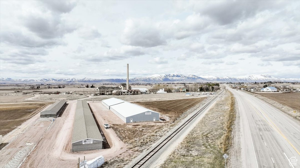 View of road with a mountain view