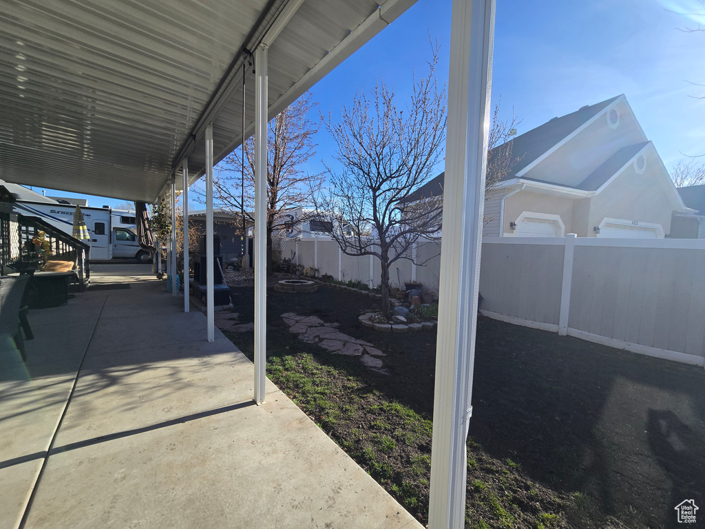 View of patio / terrace featuring a fenced backyard