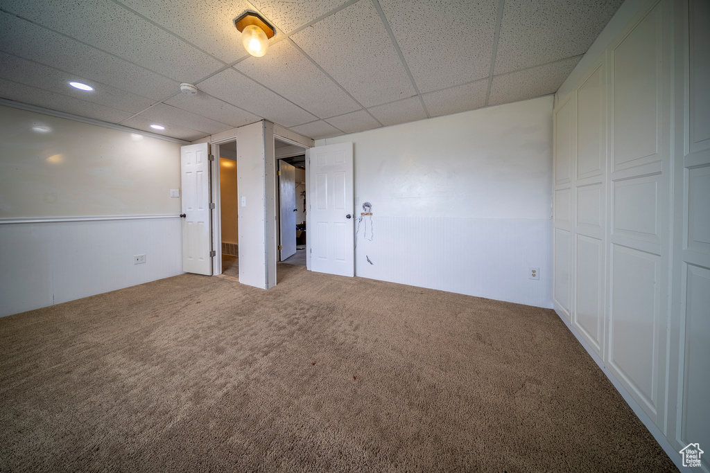 Interior space featuring carpet