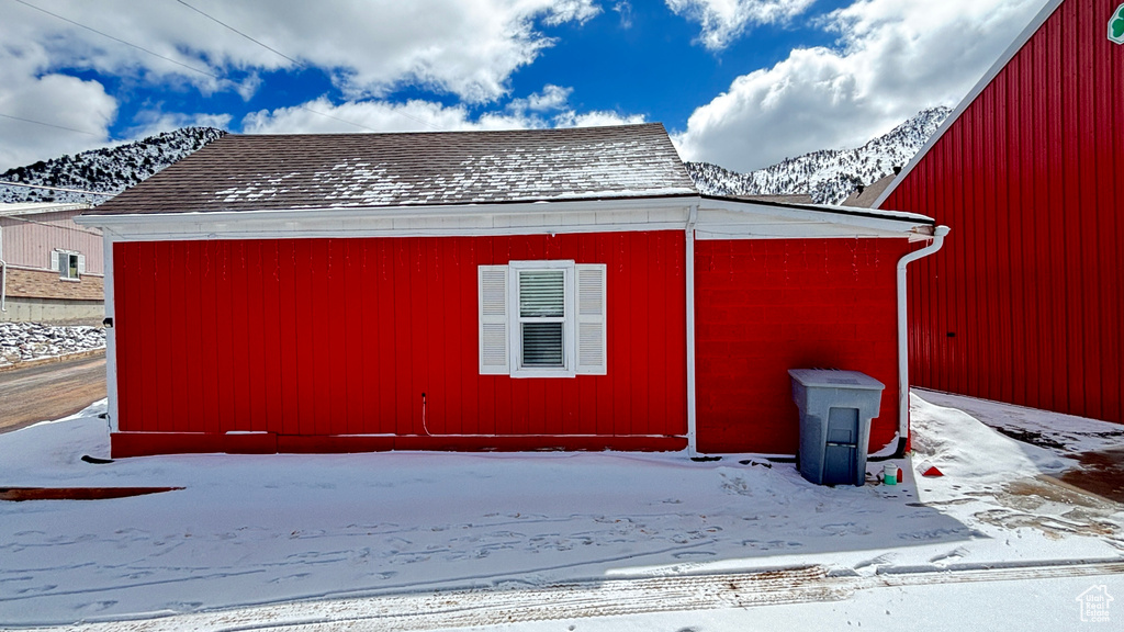 View of snow covered structure