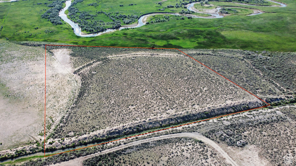 View of rural area featuring property parcel outlined