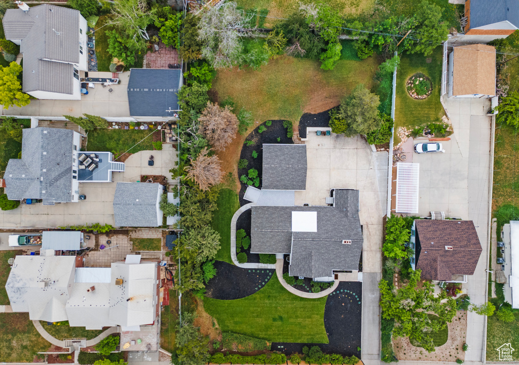 Aerial view featuring a residential view