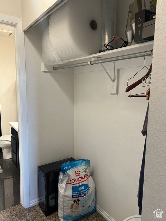 View of closet