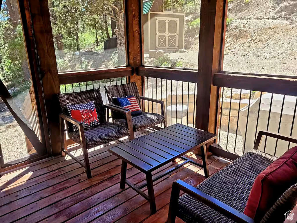 View of sunroom