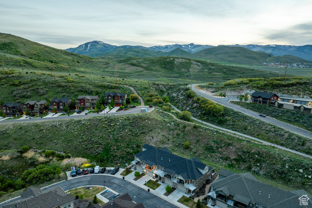 Mountain view featuring nearby suburban area
