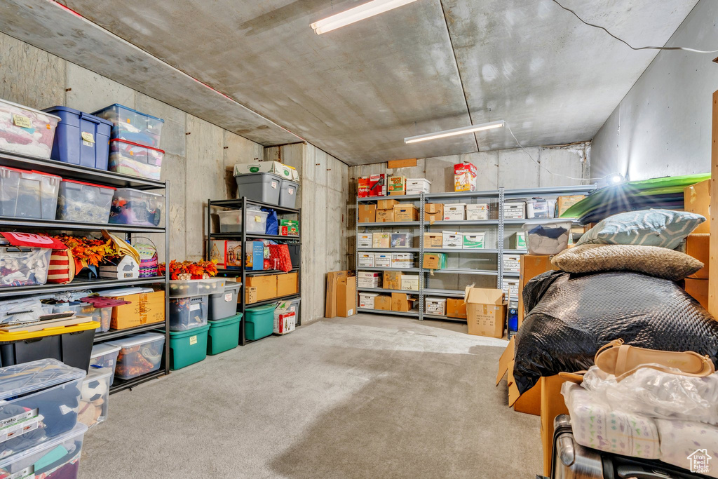 View of storage room