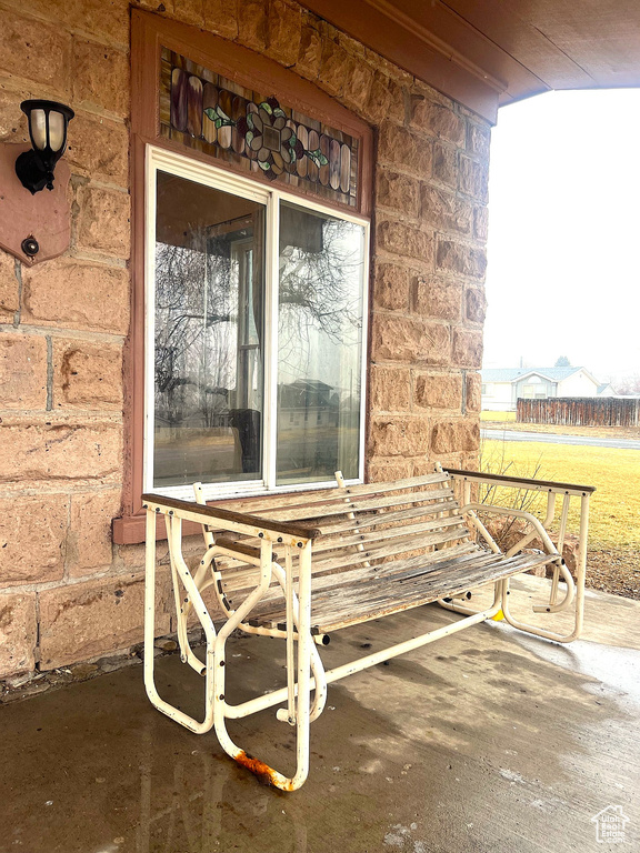 View of patio