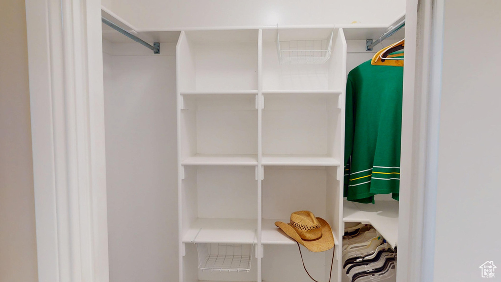 View of spacious closet