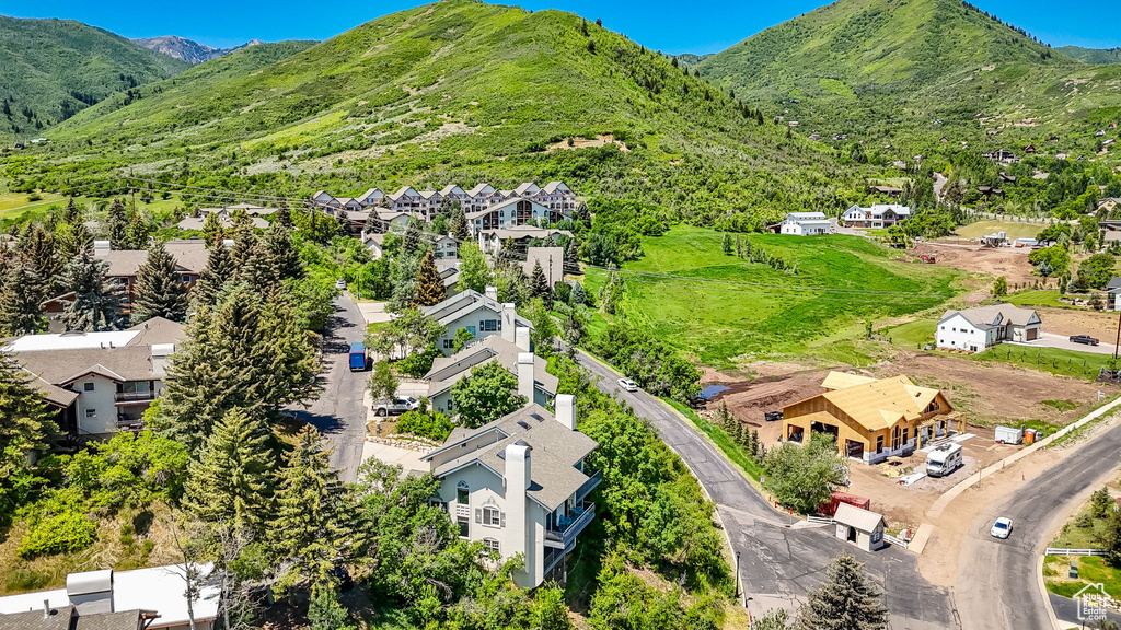 Aerial view of mountains