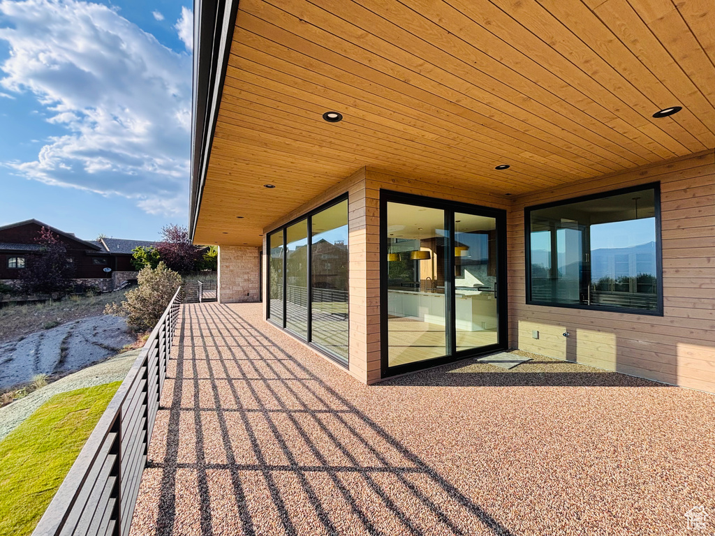View of deck