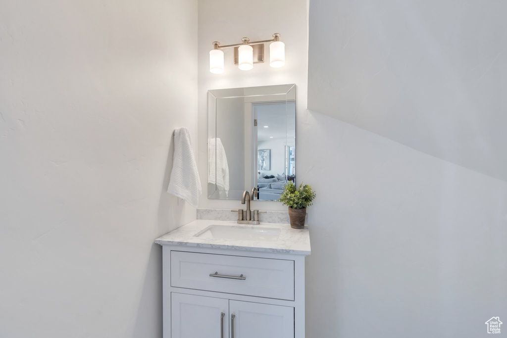 Bathroom featuring vanity