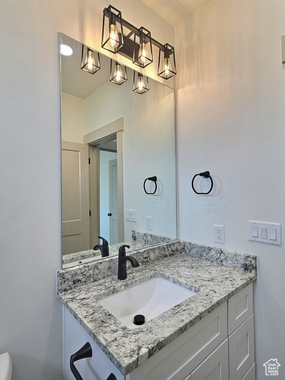 Bathroom featuring vanity