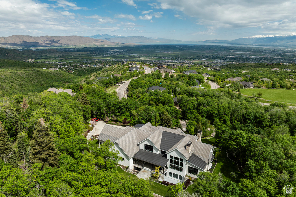 Aerial view of mountains