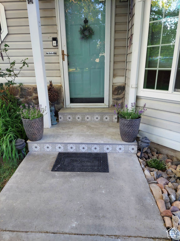View of entrance to property