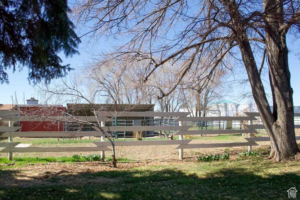 Exterior space featuring fence