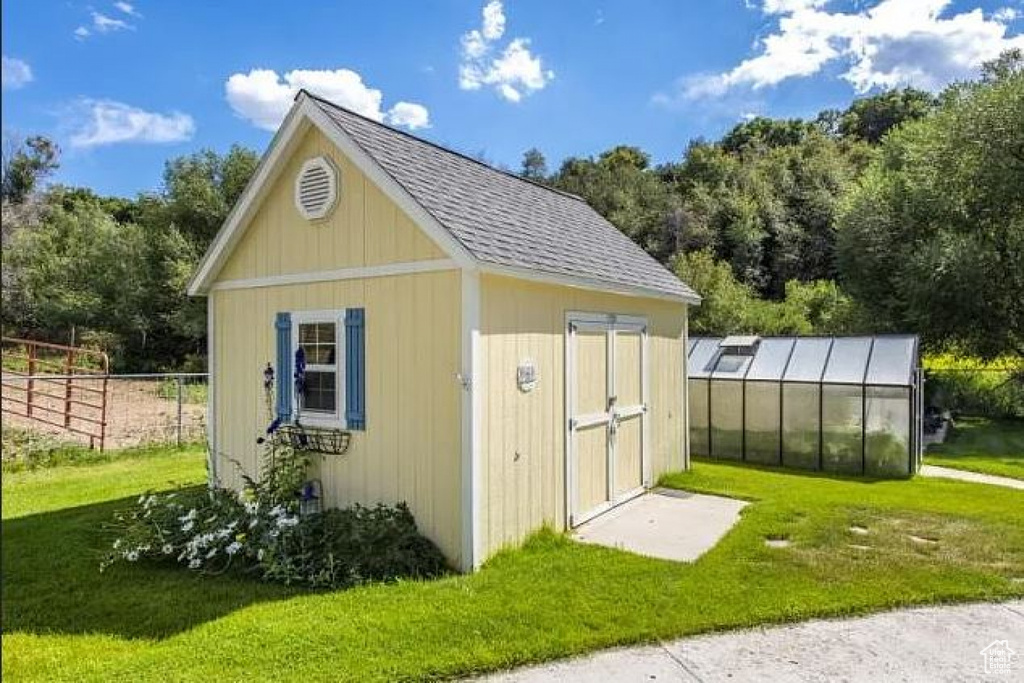 View of greenhouse