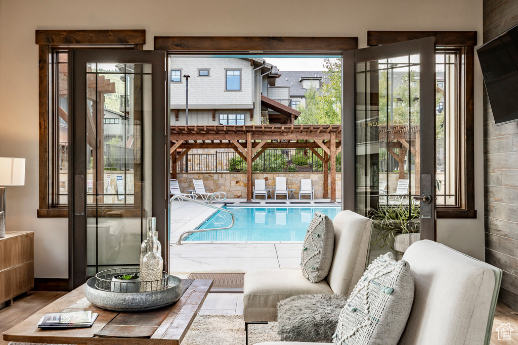 View of pool