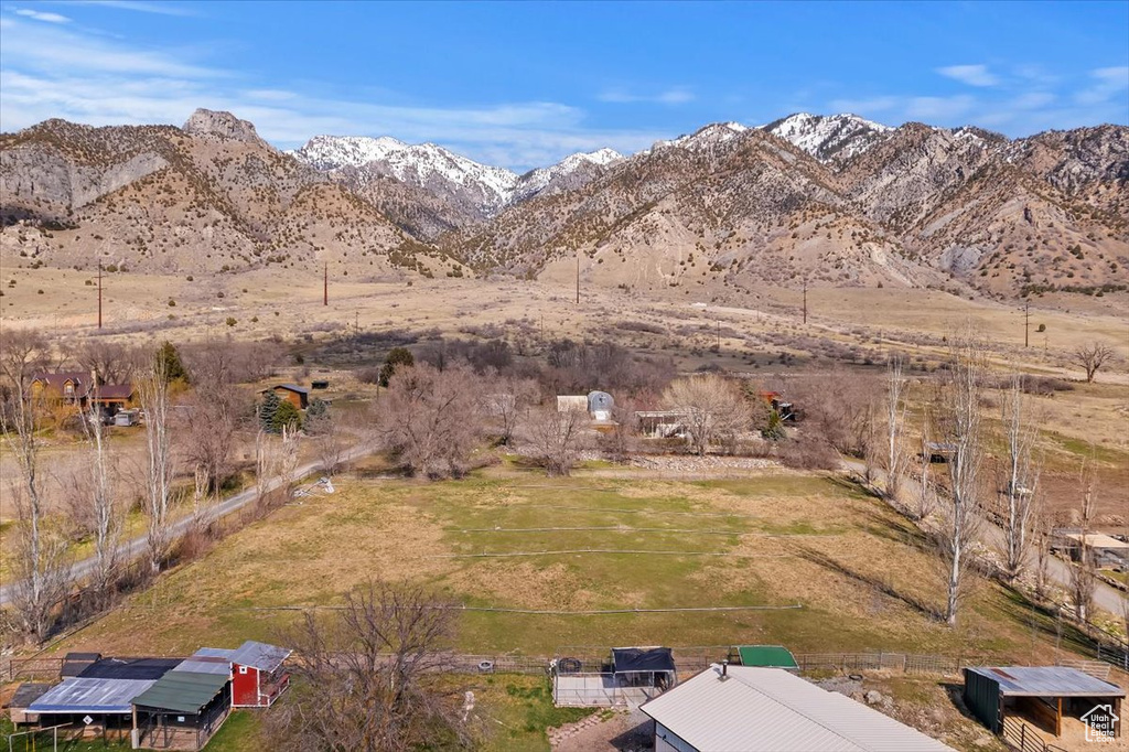 View of mountain feature featuring a rural view