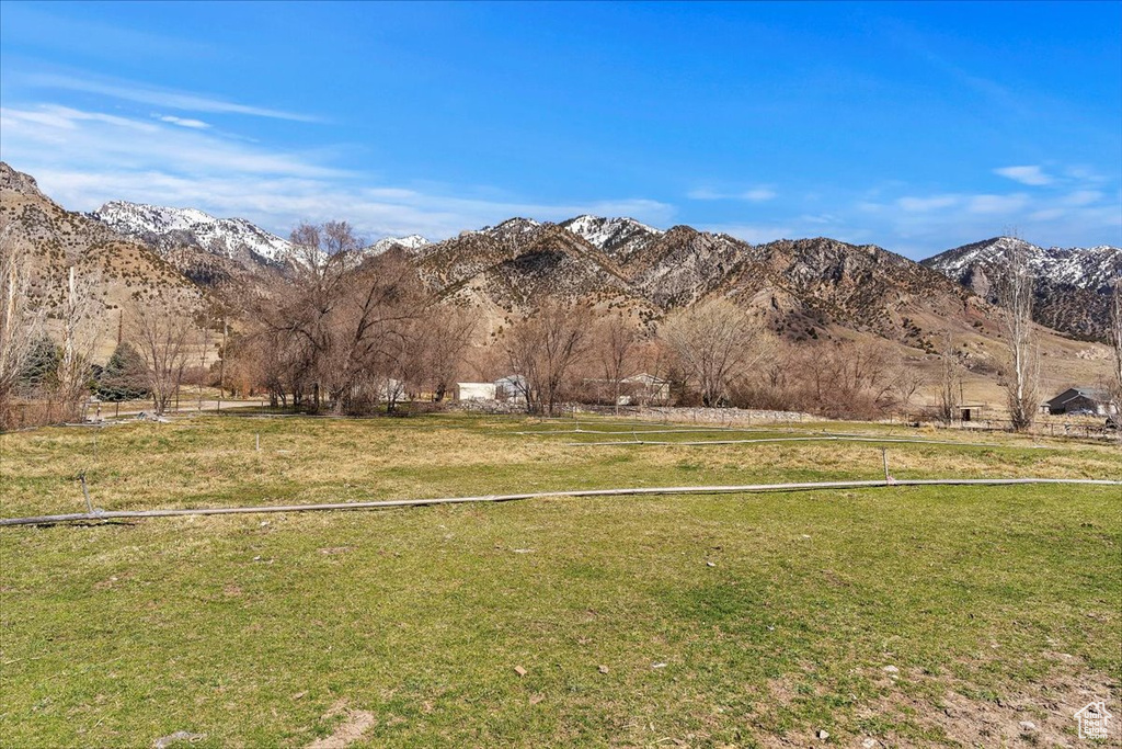 Mountain view with a rural view