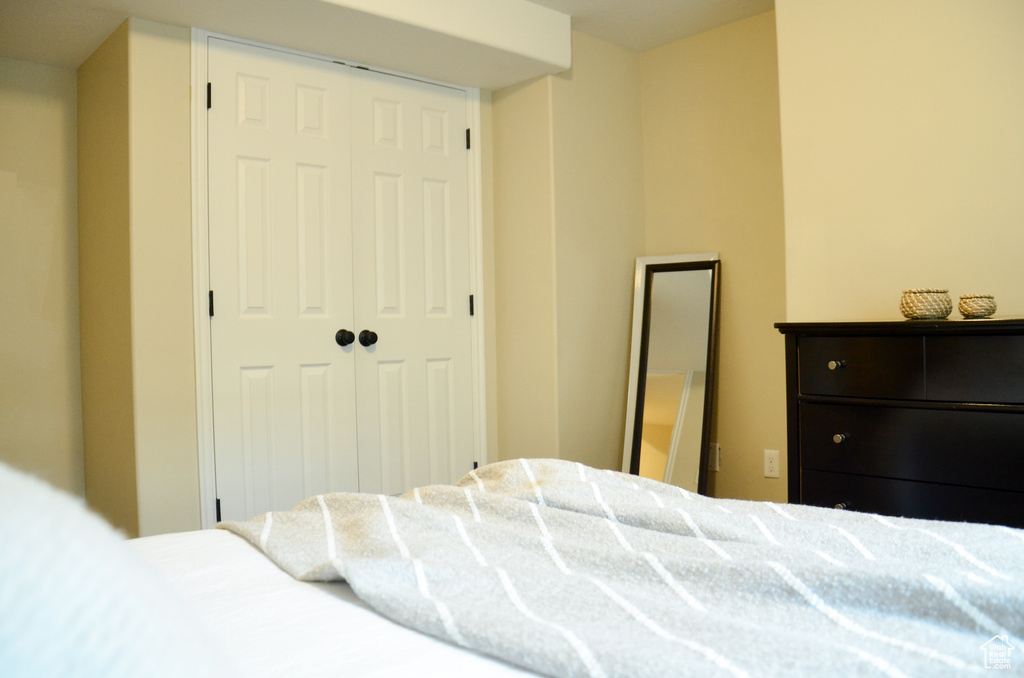 Bedroom with a closet