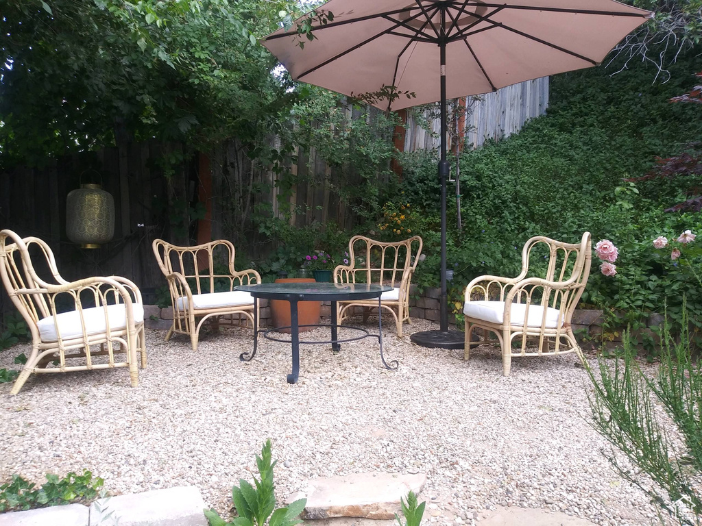 View of patio