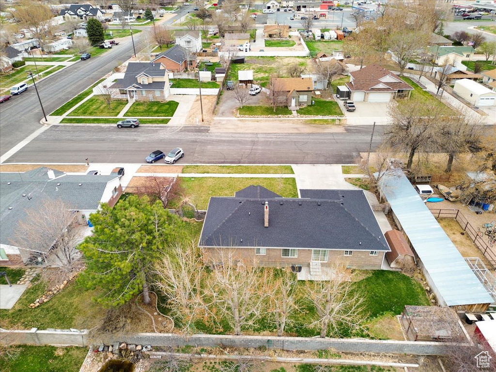 Bird's eye view featuring a residential view