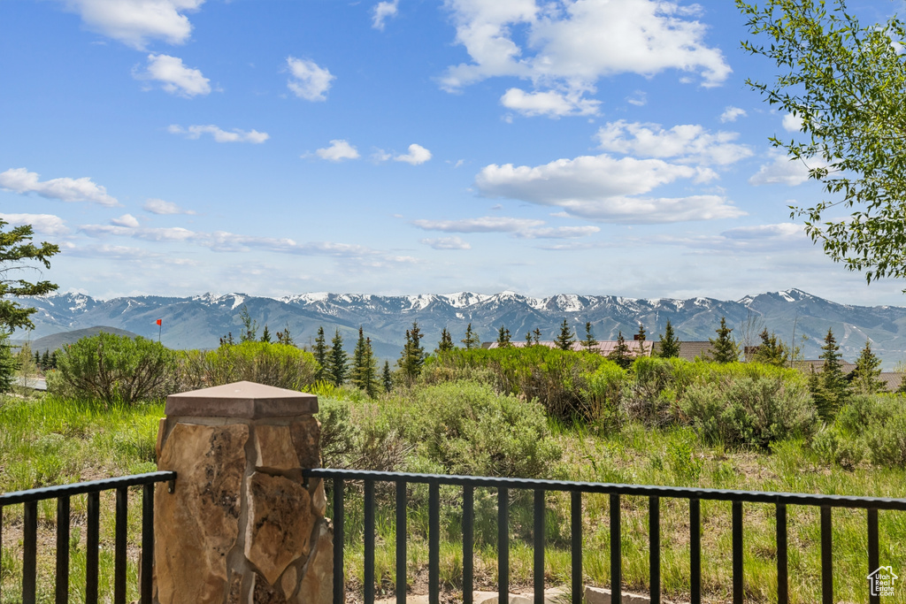 View of mountain backdrop