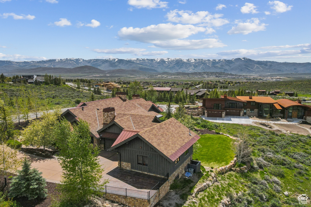 View of mountain background