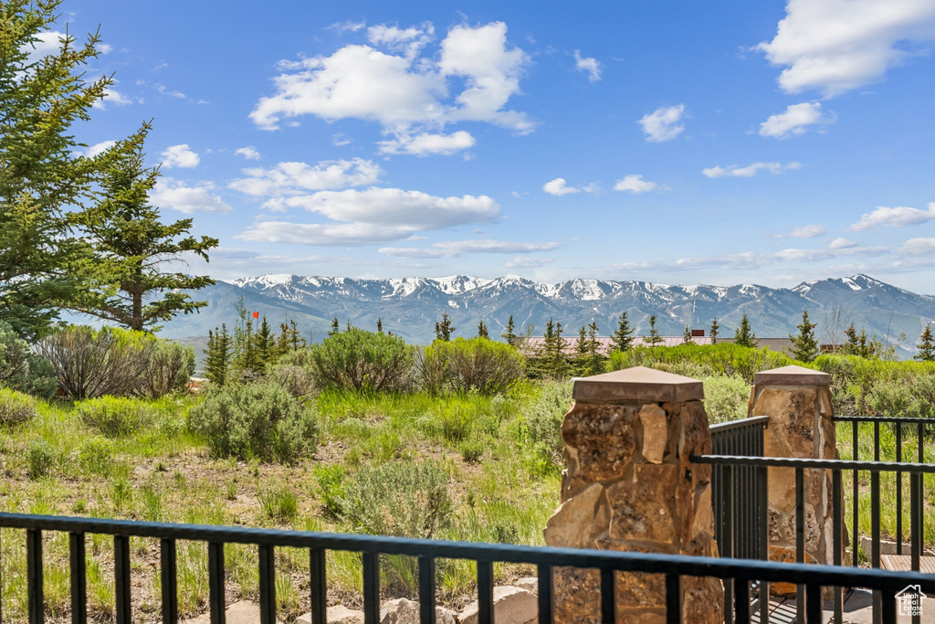 View of mountain background